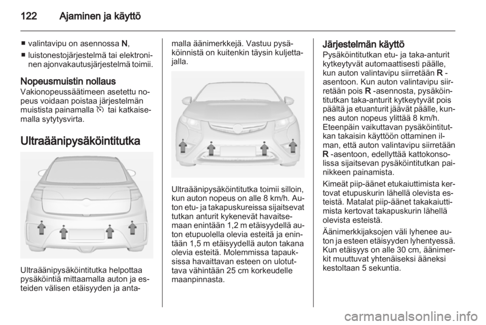 OPEL AMPERA 2012.5  Ohjekirja (in Finnish) 
