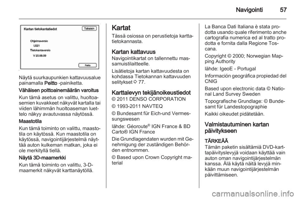 OPEL AMPERA 2013  Infotainment-ohjekirja (in Finnish) 