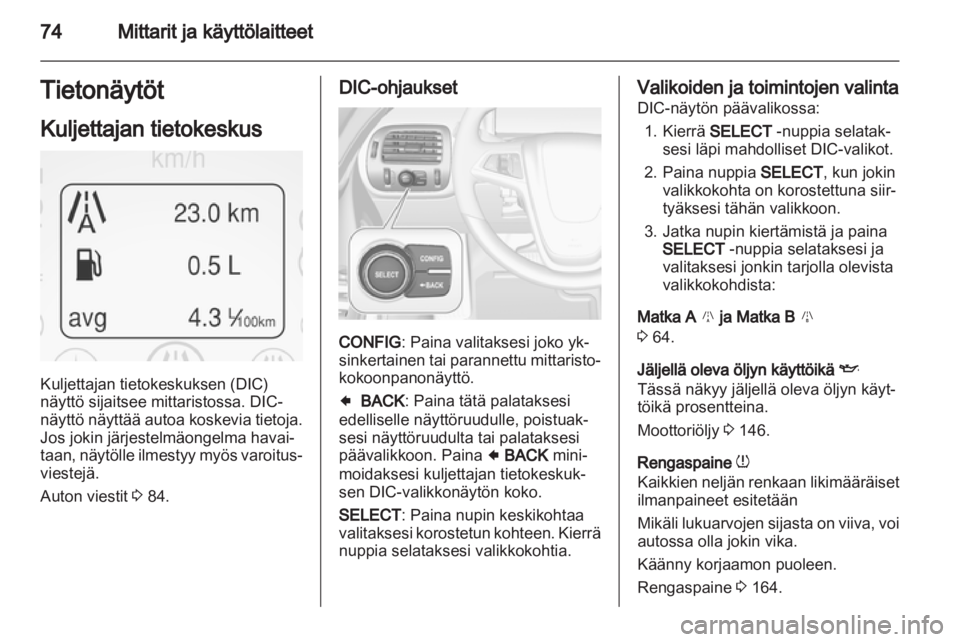 OPEL AMPERA 2013  Ohjekirja (in Finnish) 