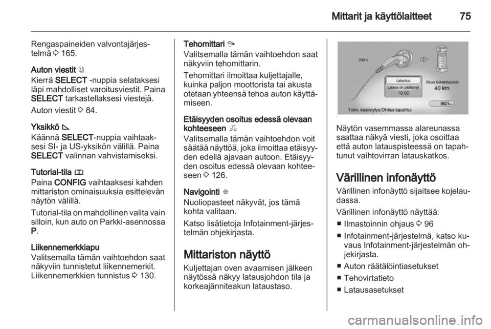 OPEL AMPERA 2013  Ohjekirja (in Finnish) 