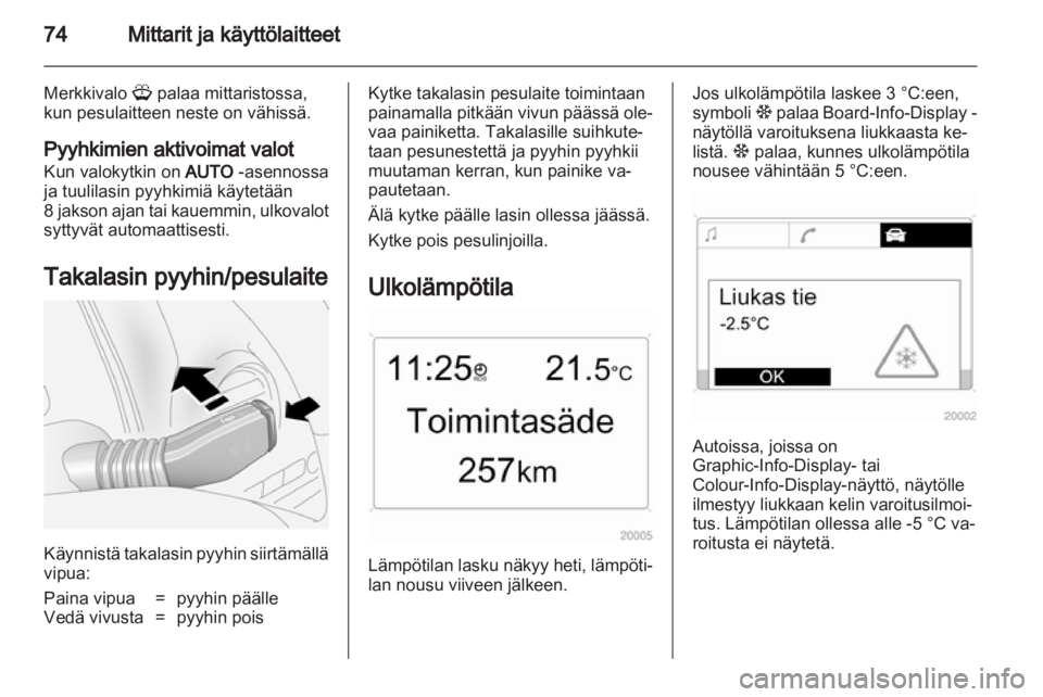 OPEL ANTARA 2012.5  Ohjekirja (in Finnish) 