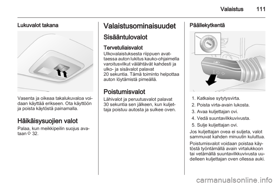 OPEL ANTARA 2013.5  Ohjekirja (in Finnish) 
