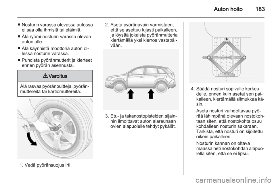 OPEL ANTARA 2013.5  Ohjekirja (in Finnish) 
