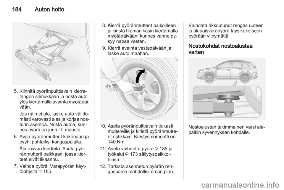 OPEL ANTARA 2013.5  Ohjekirja (in Finnish) 