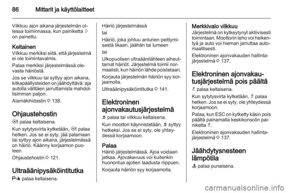 OPEL ANTARA 2013.5  Ohjekirja (in Finnish) 