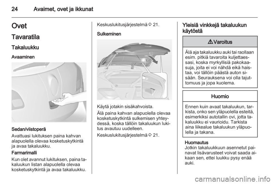 OPEL ASTRA J 2011  Ohjekirja (in Finnish) 