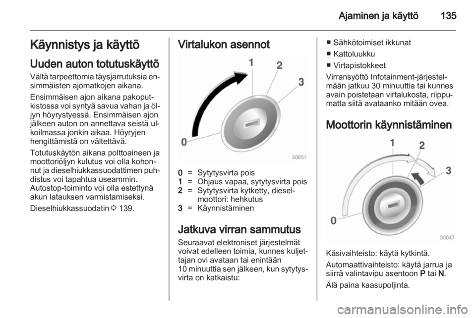 OPEL ASTRA J 2011.5  Ohjekirja (in Finnish) 