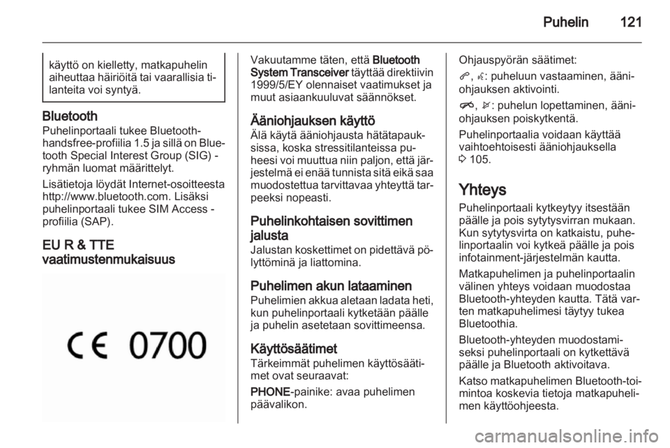OPEL ASTRA J 2012  Infotainment-ohjekirja (in Finnish) 