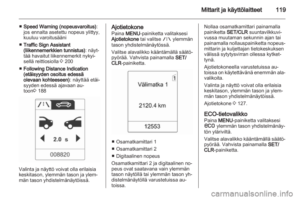 OPEL ASTRA J 2013  Ohjekirja (in Finnish) 