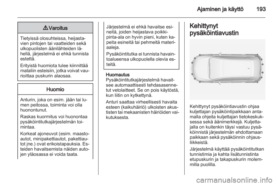 OPEL ASTRA J 2013  Ohjekirja (in Finnish) 