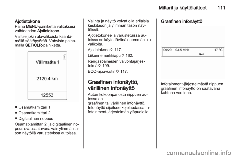 OPEL ASTRA J HB5 & ST 2012  Ohjekirja (in Finnish) 