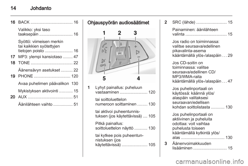 OPEL CASCADA 2013.5  Infotainment-ohjekirja (in Finnish) 