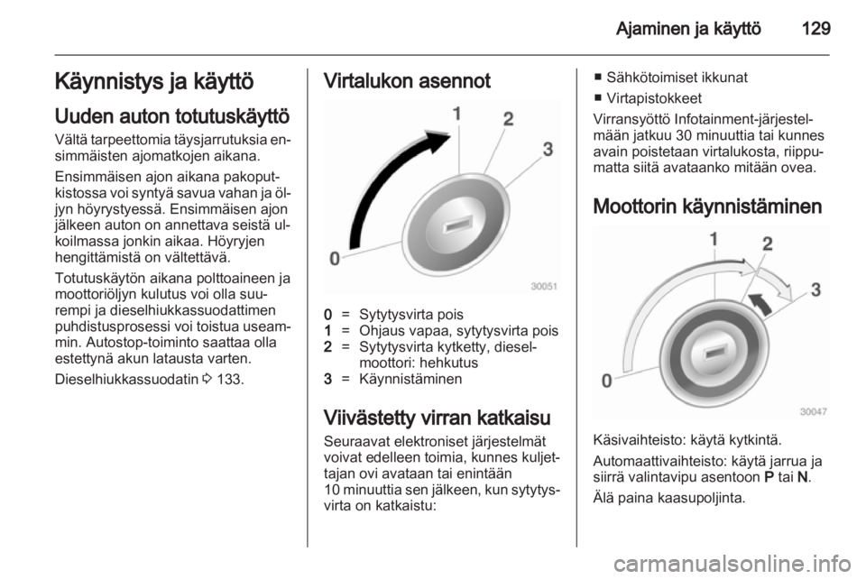 OPEL CASCADA 2013.5  Ohjekirja (in Finnish) 