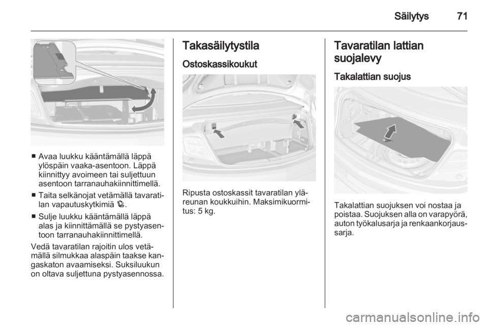 OPEL CASCADA 2013.5  Ohjekirja (in Finnish) 