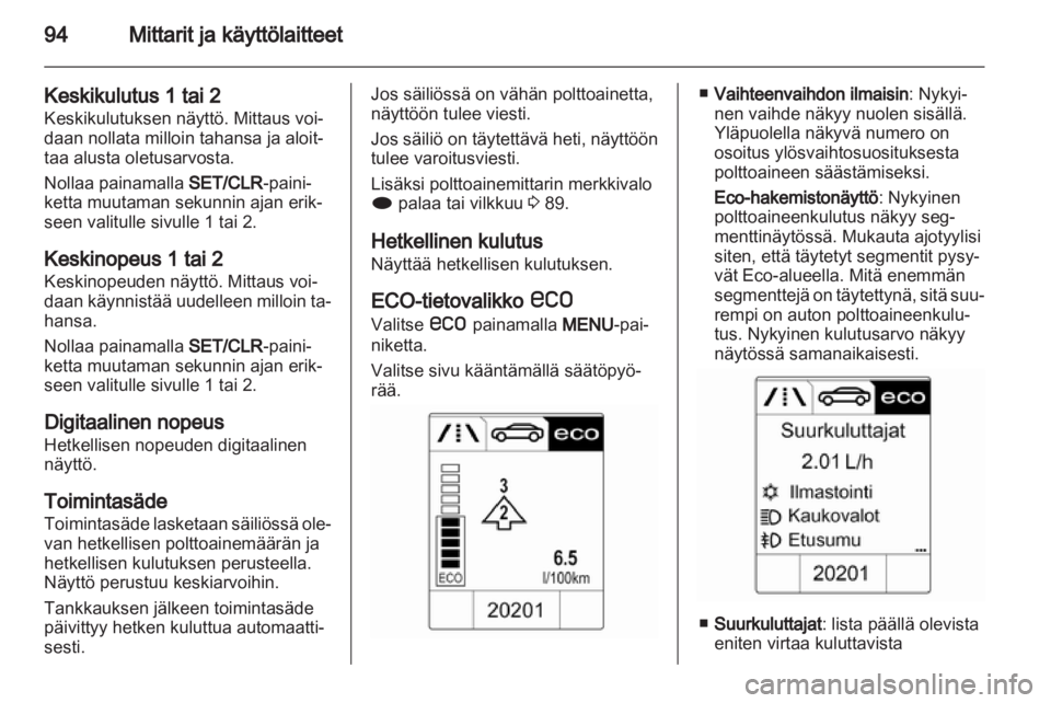 OPEL CASCADA 2013.5  Ohjekirja (in Finnish) 