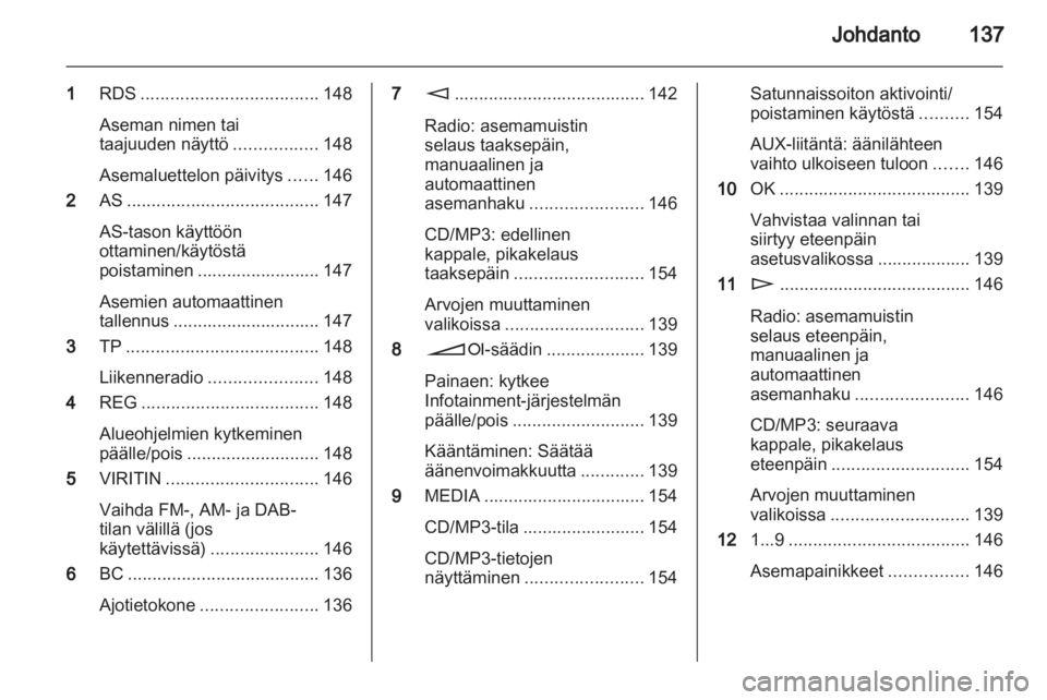 OPEL CORSA 2013  Infotainment-ohjekirja (in Finnish) 