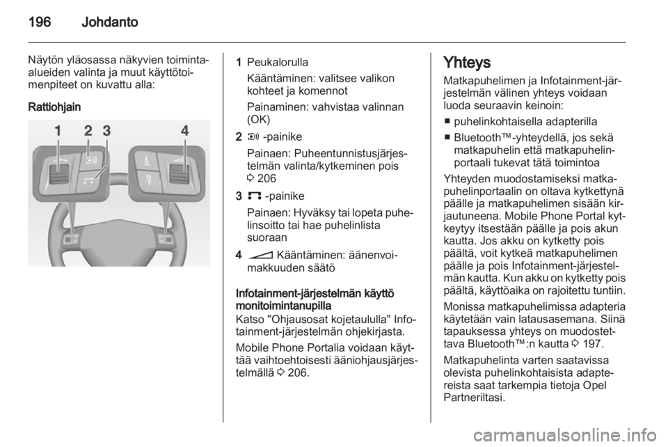 OPEL CORSA 2013  Infotainment-ohjekirja (in Finnish) 