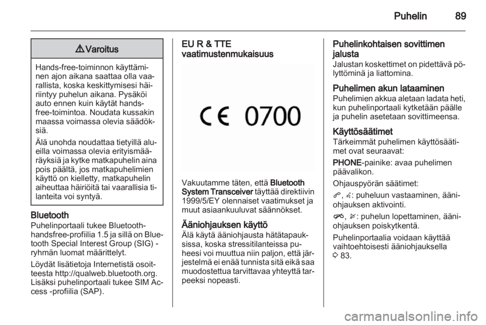 OPEL INSIGNIA 2010.5  Infotainment-ohjekirja (in Finnish) 