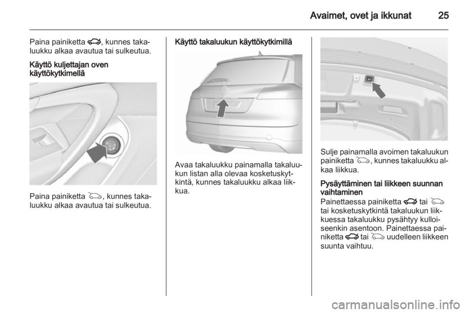 OPEL INSIGNIA 2010.5  Ohjekirja (in Finnish) 