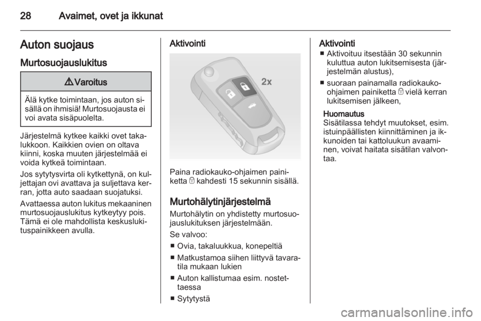 OPEL INSIGNIA 2010.5  Ohjekirja (in Finnish) 