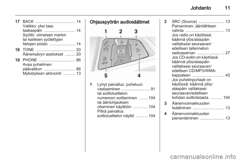 OPEL INSIGNIA 2011  Infotainment-ohjekirja (in Finnish) 