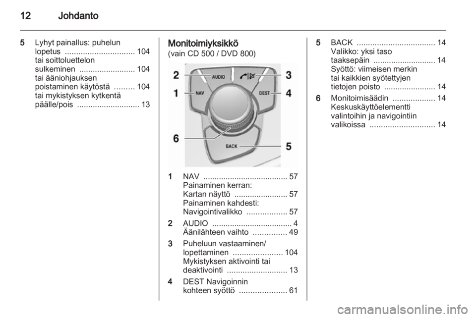 OPEL INSIGNIA 2011  Infotainment-ohjekirja (in Finnish) 