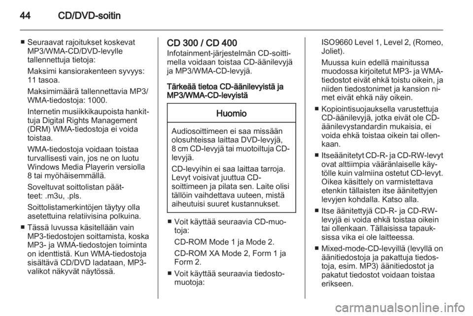 OPEL INSIGNIA 2011  Infotainment-ohjekirja (in Finnish) 
