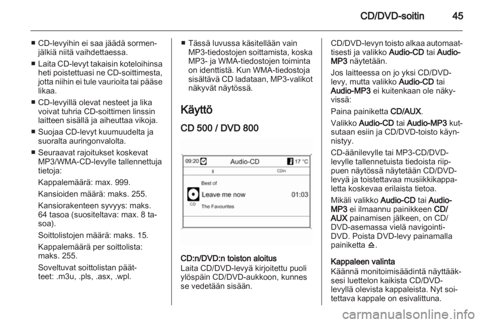 OPEL INSIGNIA 2011  Infotainment-ohjekirja (in Finnish) 