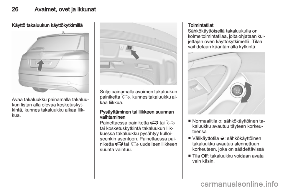 OPEL INSIGNIA 2011.5  Ohjekirja (in Finnish) 