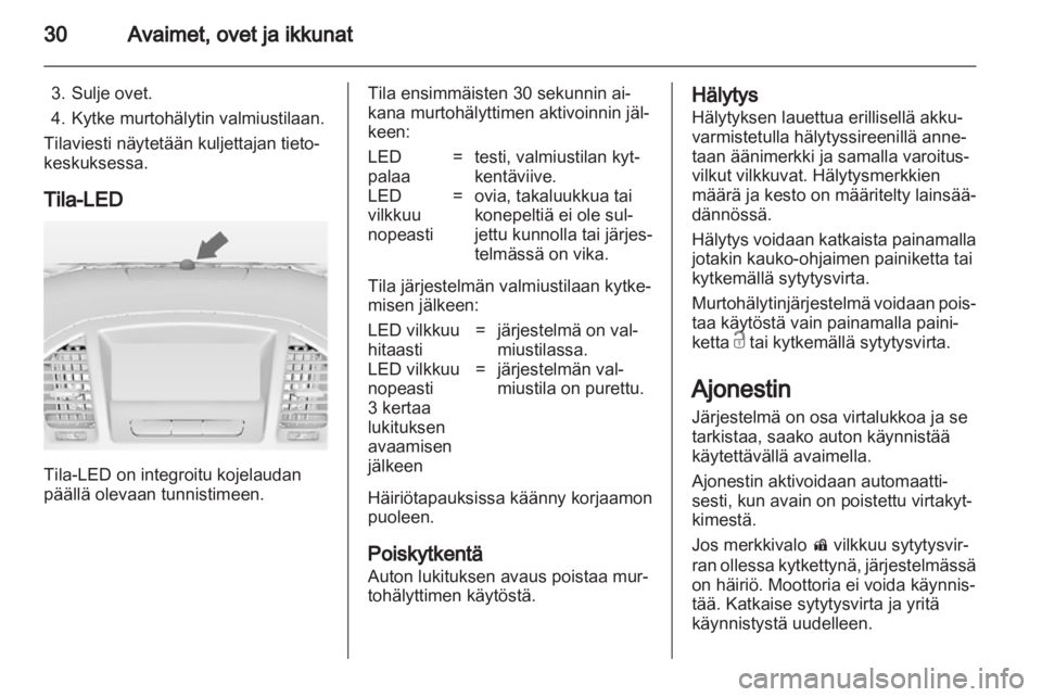 OPEL INSIGNIA 2011.5  Ohjekirja (in Finnish) 