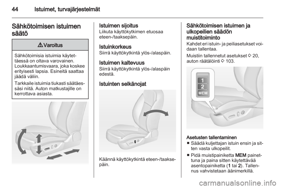 OPEL INSIGNIA 2011.5  Ohjekirja (in Finnish) 