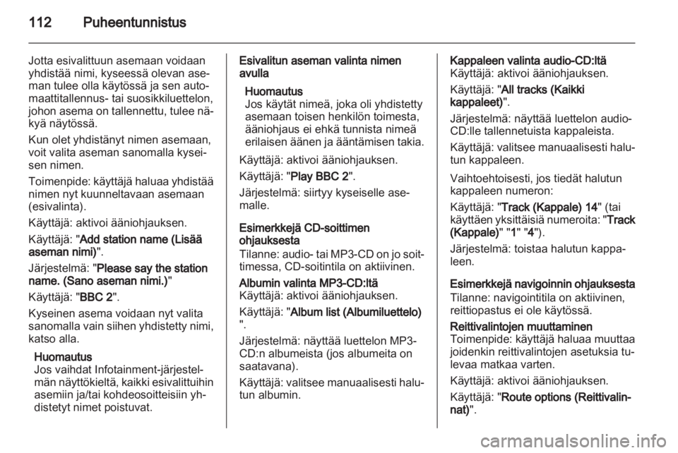 OPEL INSIGNIA 2012  Infotainment-ohjekirja (in Finnish) 