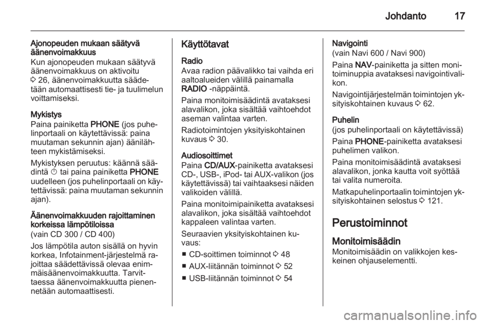 OPEL INSIGNIA 2012  Infotainment-ohjekirja (in Finnish) 