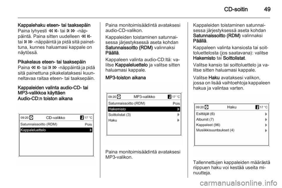 OPEL INSIGNIA 2012  Infotainment-ohjekirja (in Finnish) 