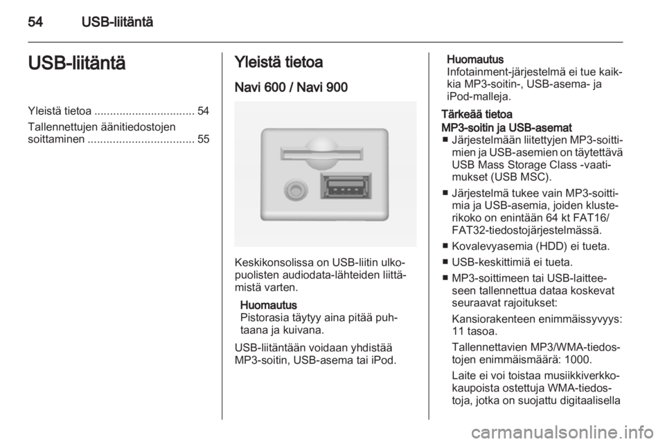 OPEL INSIGNIA 2012  Infotainment-ohjekirja (in Finnish) 