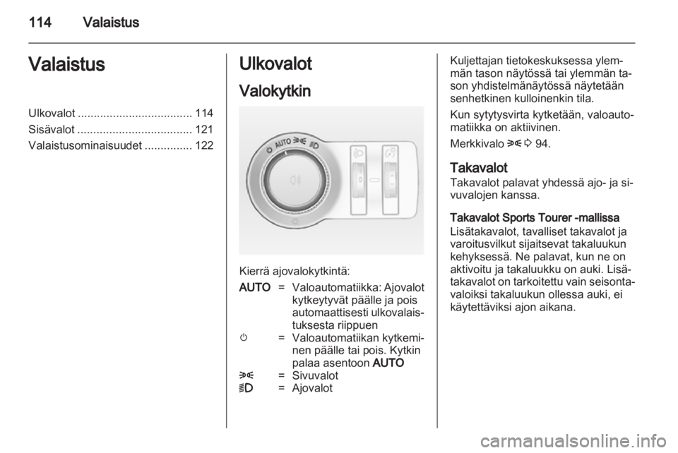 OPEL INSIGNIA 2012.5  Ohjekirja (in Finnish) 