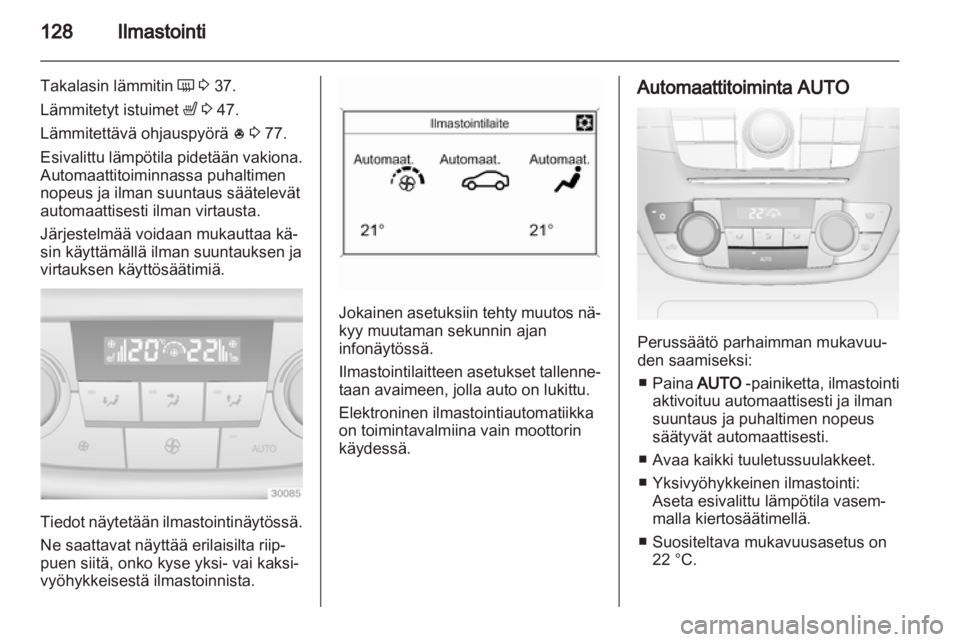 OPEL INSIGNIA 2012.5  Ohjekirja (in Finnish) 