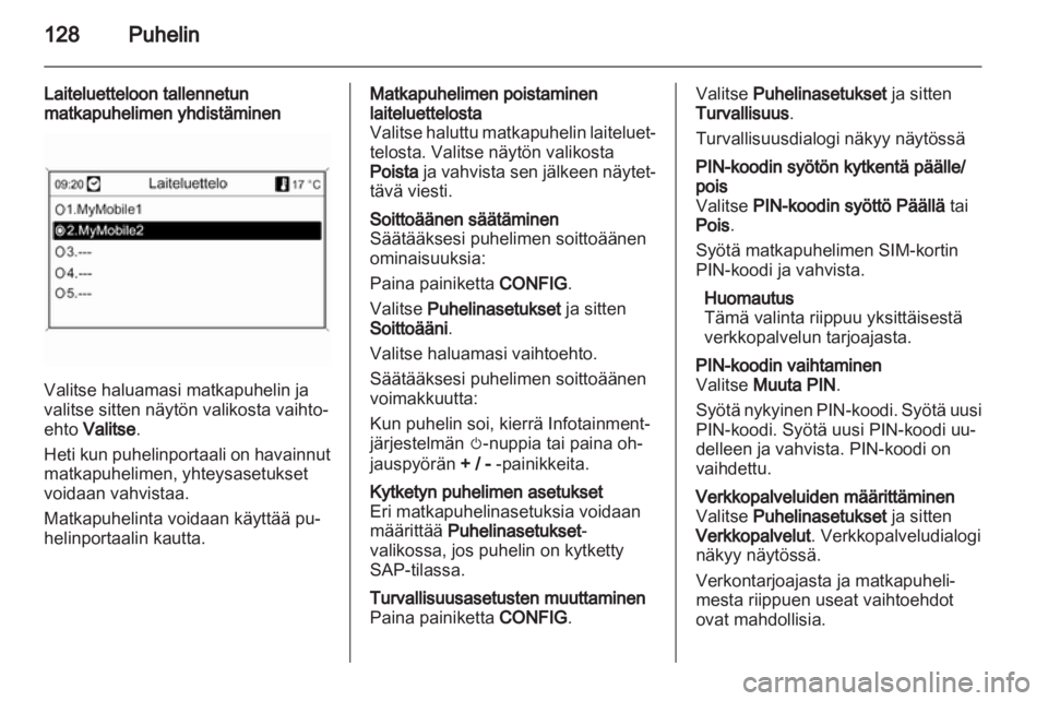 OPEL INSIGNIA 2013  Infotainment-ohjekirja (in Finnish) 