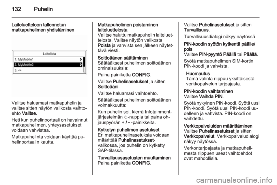 OPEL INSIGNIA 2013  Infotainment-ohjekirja (in Finnish) 