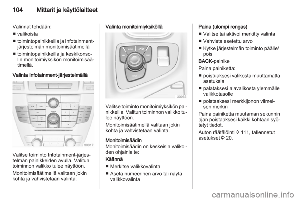 OPEL INSIGNIA 2013  Ohjekirja (in Finnish) 