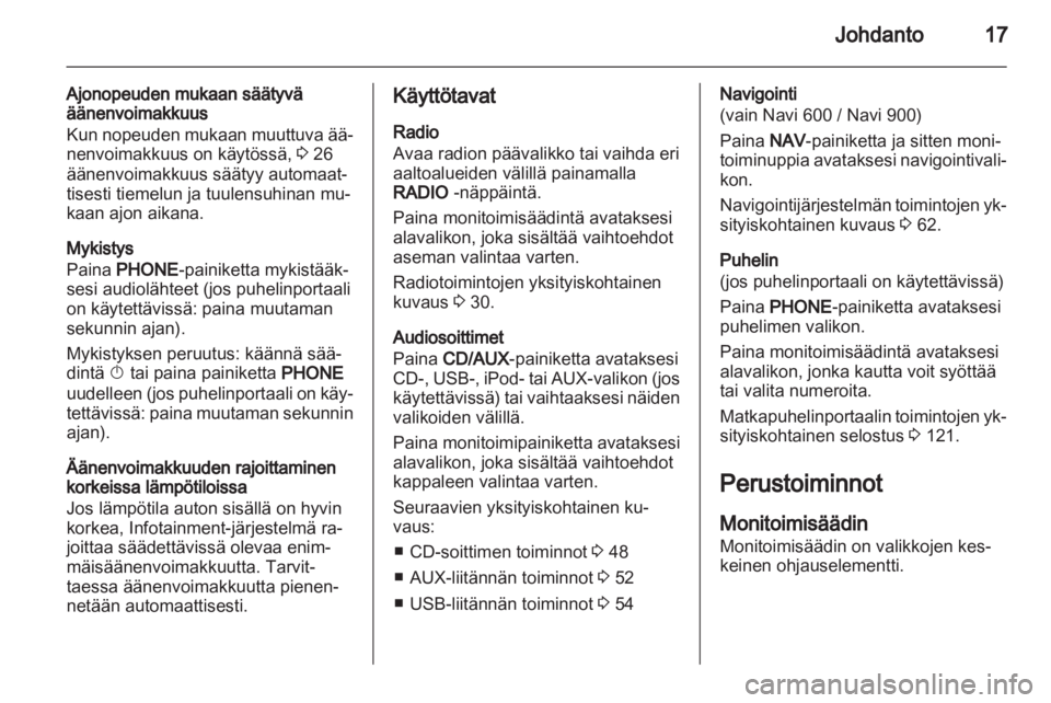 OPEL INSIGNIA 2013.5  Infotainment-ohjekirja (in Finnish) 