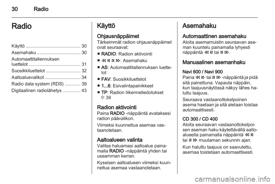 OPEL INSIGNIA 2013.5  Infotainment-ohjekirja (in Finnish) 