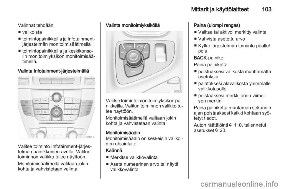 OPEL INSIGNIA 2013.5  Ohjekirja (in Finnish) 