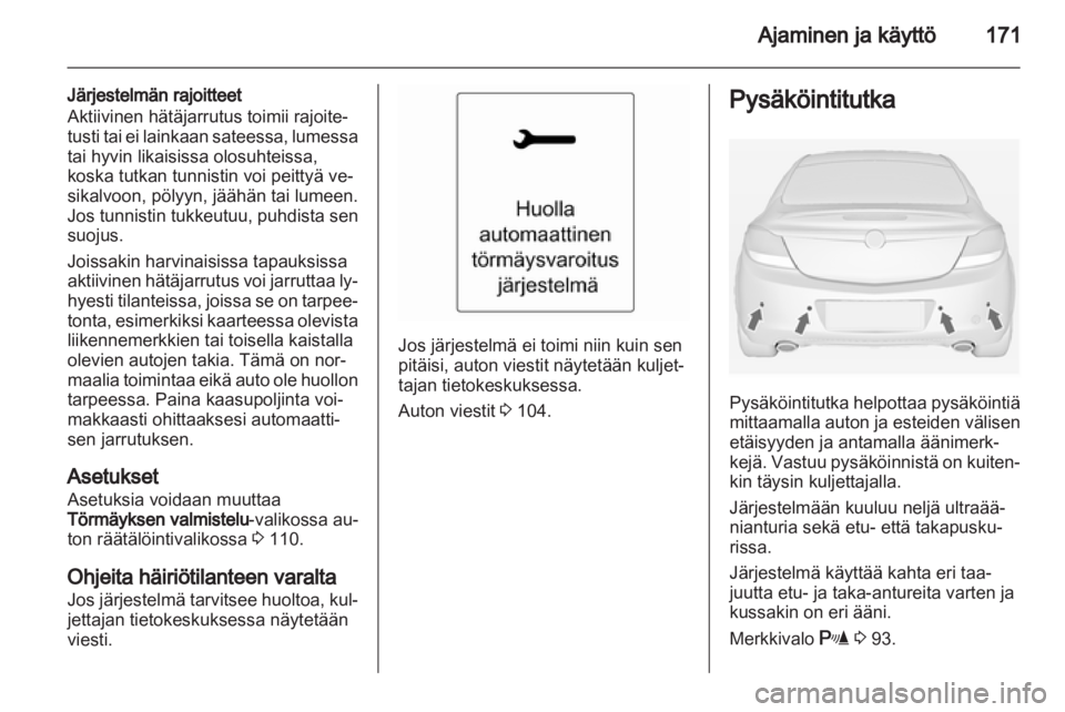 OPEL INSIGNIA 2013.5  Ohjekirja (in Finnish) 