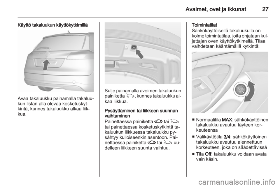 OPEL INSIGNIA 2013.5  Ohjekirja (in Finnish) 