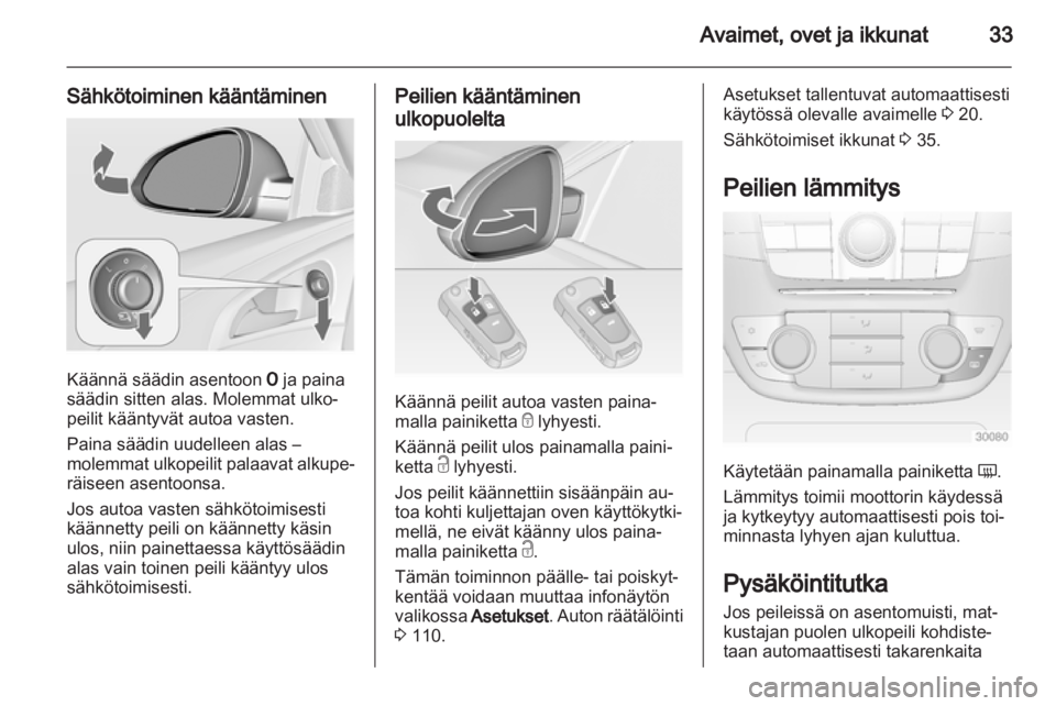 OPEL INSIGNIA 2013.5  Ohjekirja (in Finnish) 
