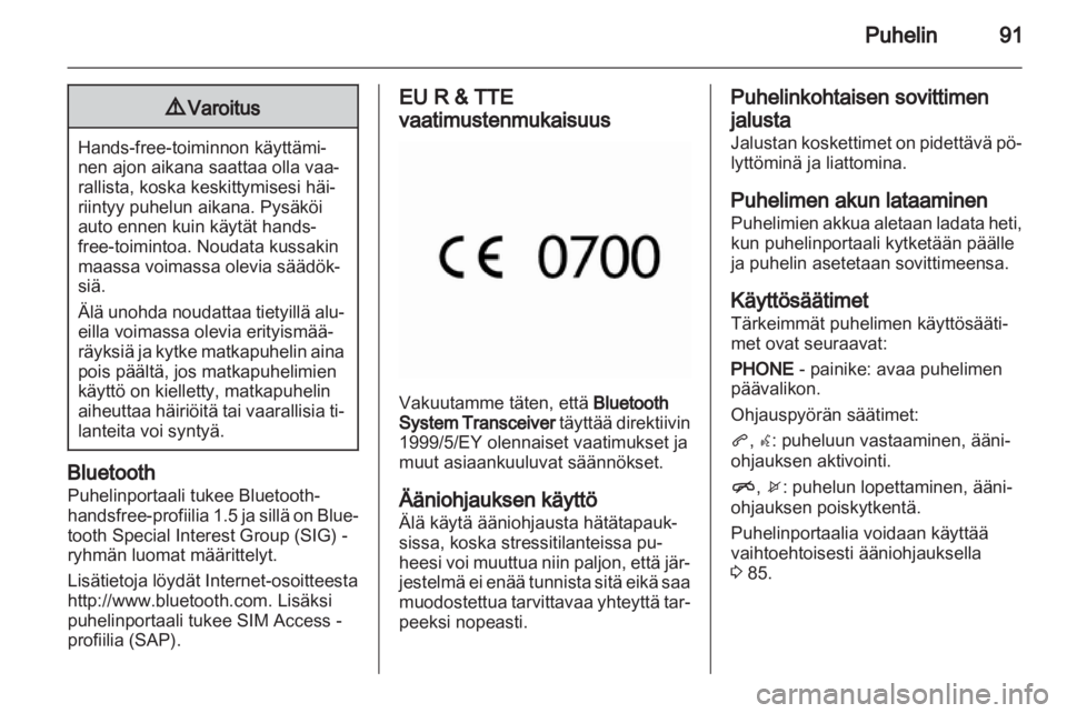 OPEL MERIVA 2011.25  Infotainment-ohjekirja (in Finnish) 