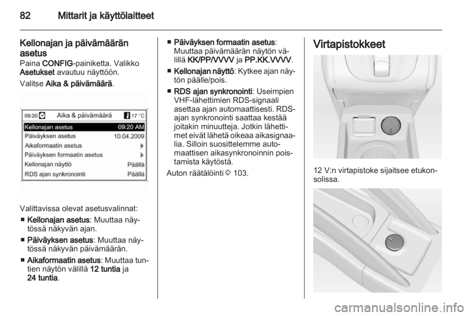 OPEL MERIVA 2011.5  Ohjekirja (in Finnish) 