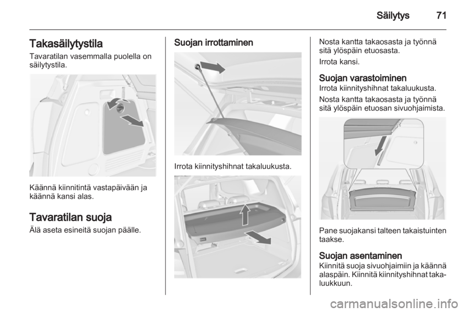OPEL MERIVA 2012  Ohjekirja (in Finnish) 