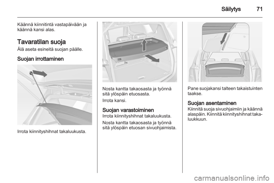 OPEL MERIVA 2012.5  Ohjekirja (in Finnish) 